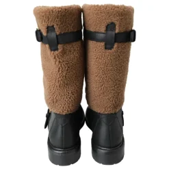 Stivali Lunghi in Pelle Shearling di Lusso