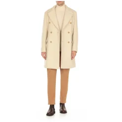 Stivali Uomo in Pelle Marrone con Inserto in Tessuto
