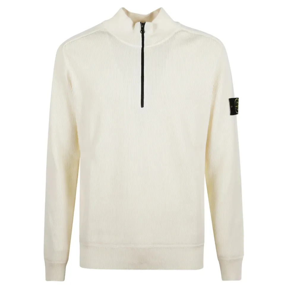 Stone Island Sweaters White