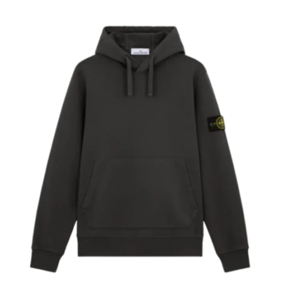 Sudadera con capucha de algodón y bolsillo delantero