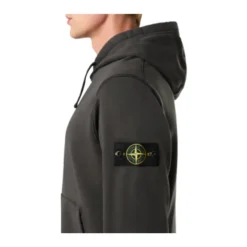 Sudadera con capucha de algodón y bolsillo delantero
