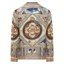 Take Me To Church Cuban Collar Silk Shirt