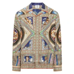 Take Me To Church Cuban Collar Silk Shirt