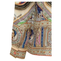 Take Me To Church Cuban Collar Silk Shirt
