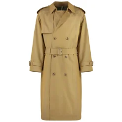 Trench coat in gabardine