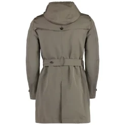 Trench in Cotone con Cappuccio Rimovibile