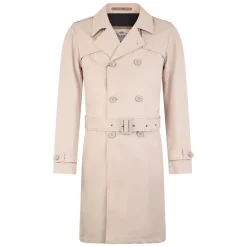 Trench lungo beige elegante per ogni occasione