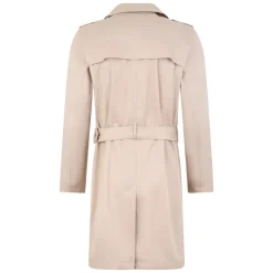 Trench lungo beige elegante per ogni occasione