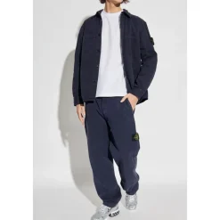 Trousers with logo
