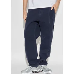 Trousers with logo