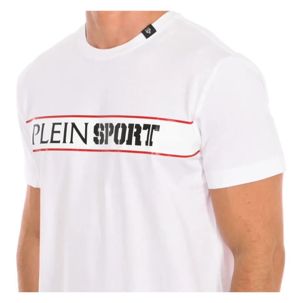 T-shirt a manica corta con stampa del marchio