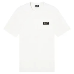 T-shirt girocollo con patch logo