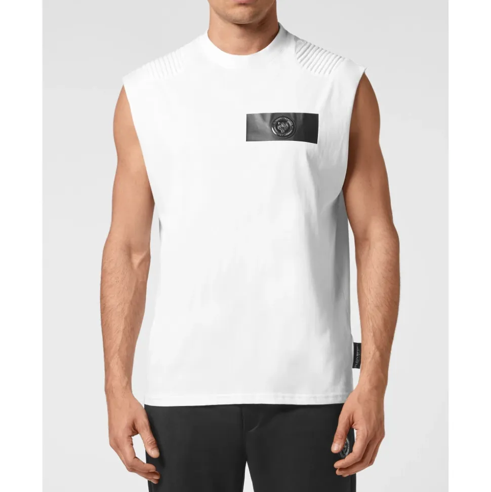 T-shirt Girocollo Senza Maniche