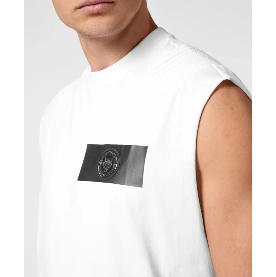 T-shirt Girocollo Senza Maniche