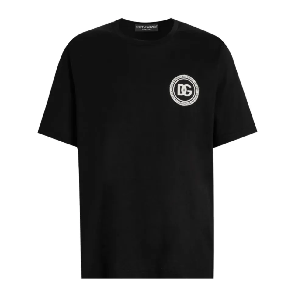 T-shirt in jersey con patch