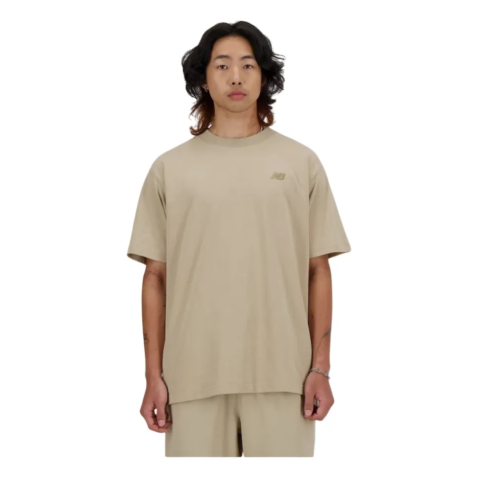 T-shirt New Balance in cotone con logo ricamato