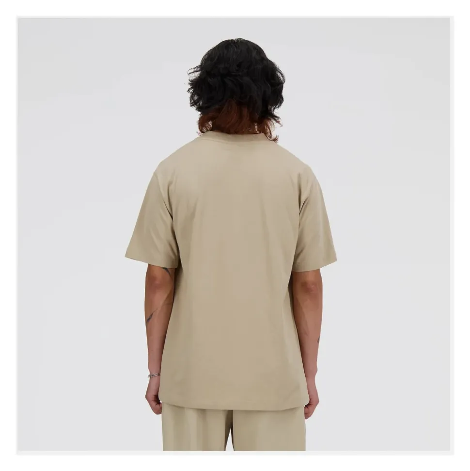 T-shirt New Balance in cotone con logo ricamato