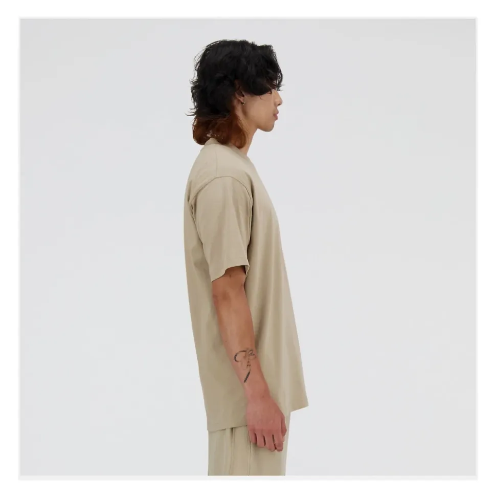 T-shirt New Balance in cotone con logo ricamato