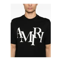 T-shirt con Logo Scaglionato