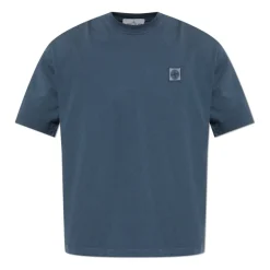 T-shirt con patch logo