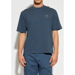 T-shirt con patch logo