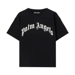 T-shirt girocollo mezza manica con logo