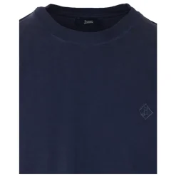 T-shirt in cotone con logo ricamato
