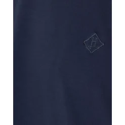 T-shirt in cotone con logo ricamato