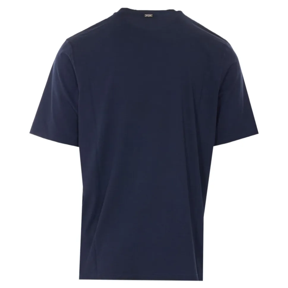 T-shirt in cotone con logo ricamato