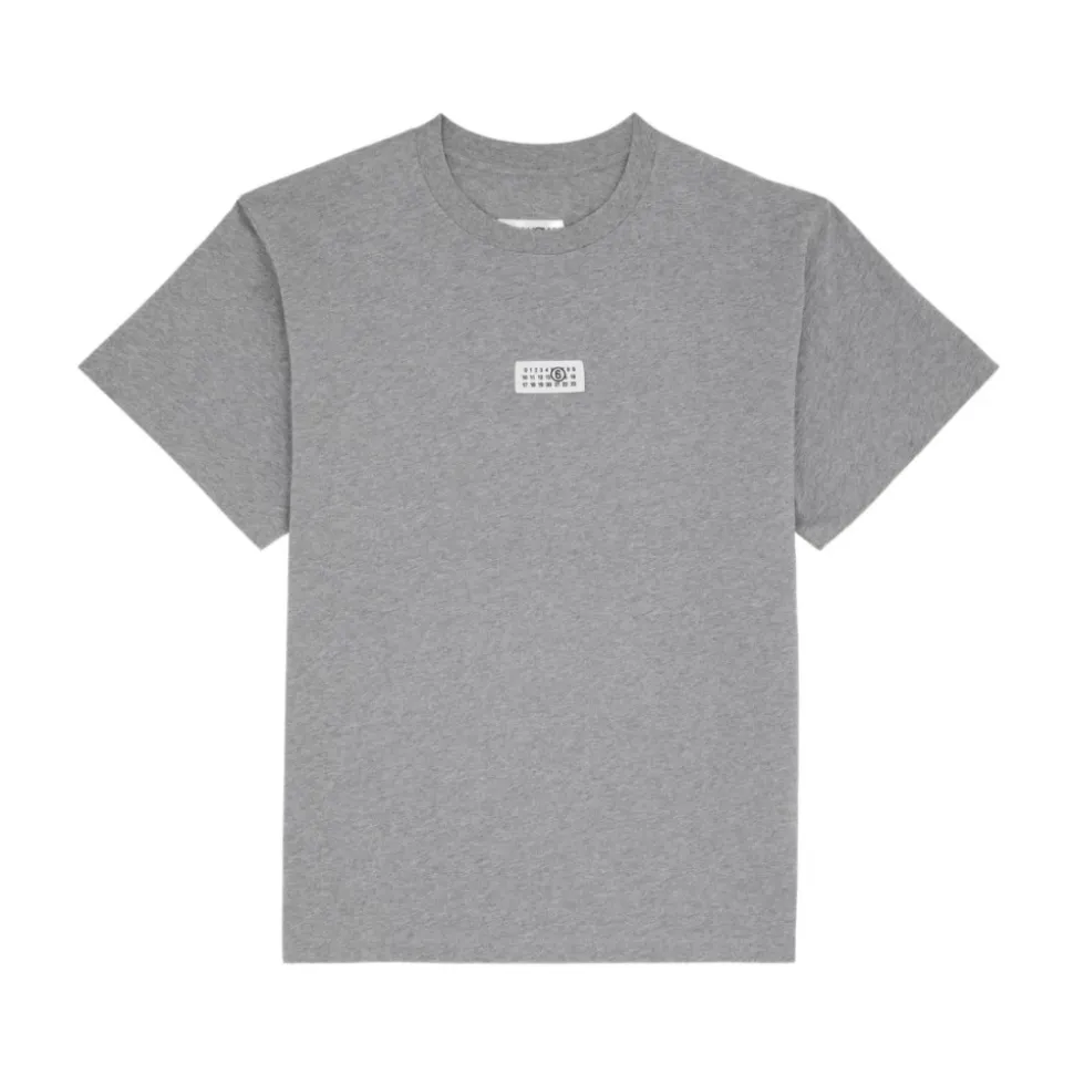 T-shirt in Cotone con Numeri