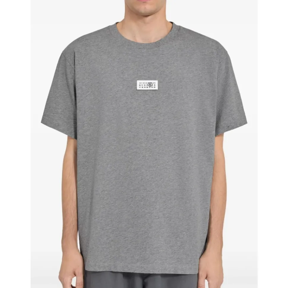 T-shirt in Cotone con Numeri