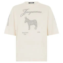 T-shirt In Cotone Jacquard