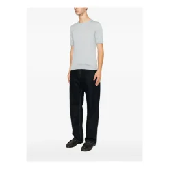 T-shirt in Seta Josh Fine-knit