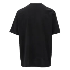 T-shirt Nera in Cotone