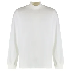 T-shirt oversize a manica lunga in jersey di cotone