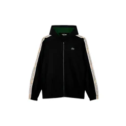 Tuta da tennis nera a righe con logo