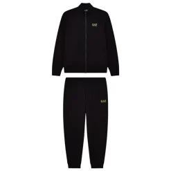 Tuta Zip con Logo sul Petto