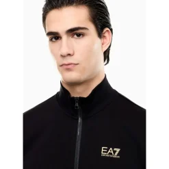 Tuta Zip con Logo sul Petto