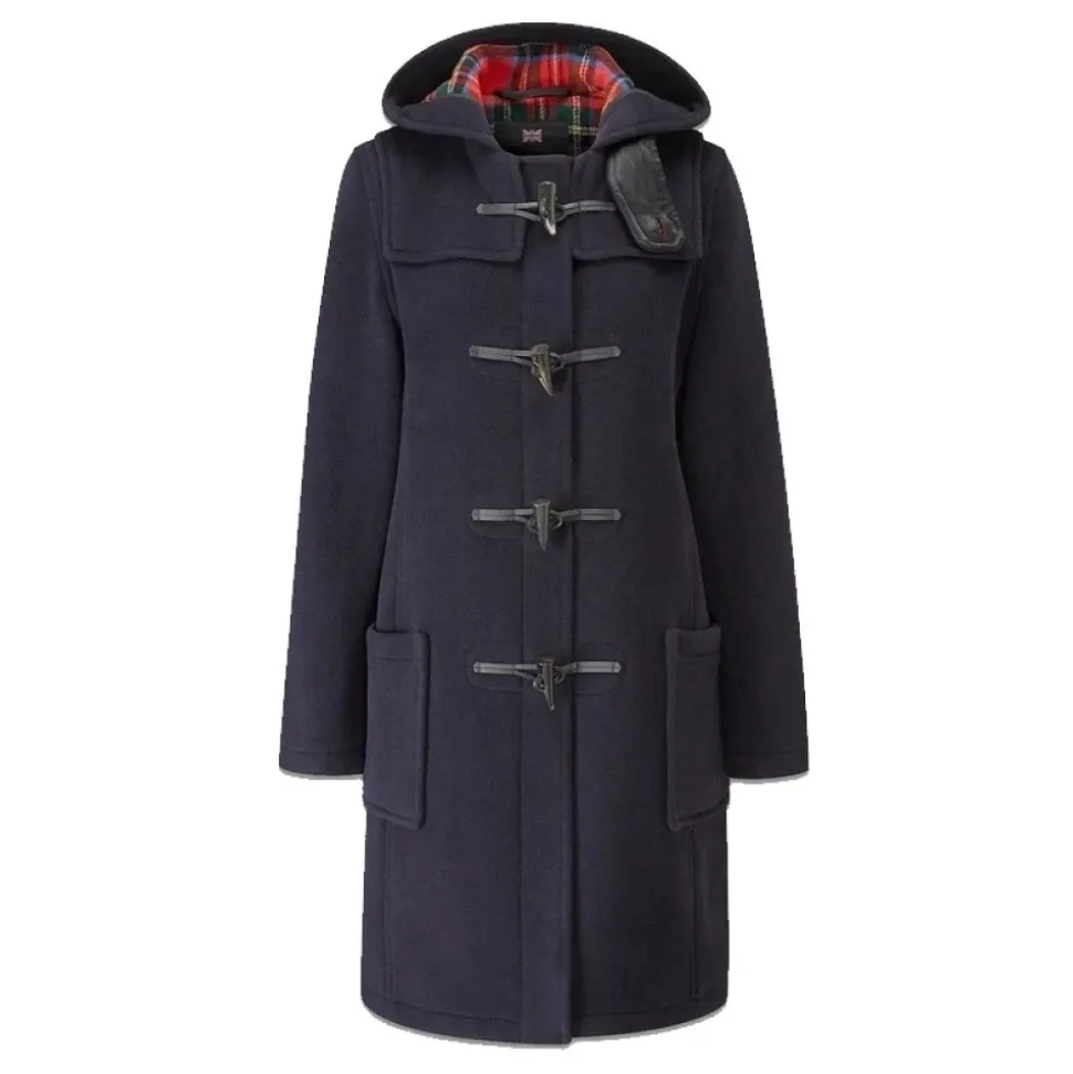 Vintage Duffle Coat Navy Royal Stewart
