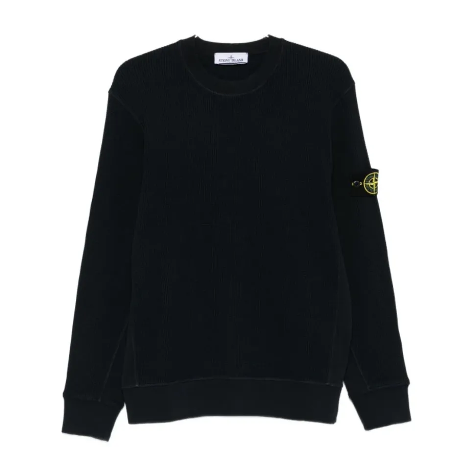 Waffle Knit Sweatshirt