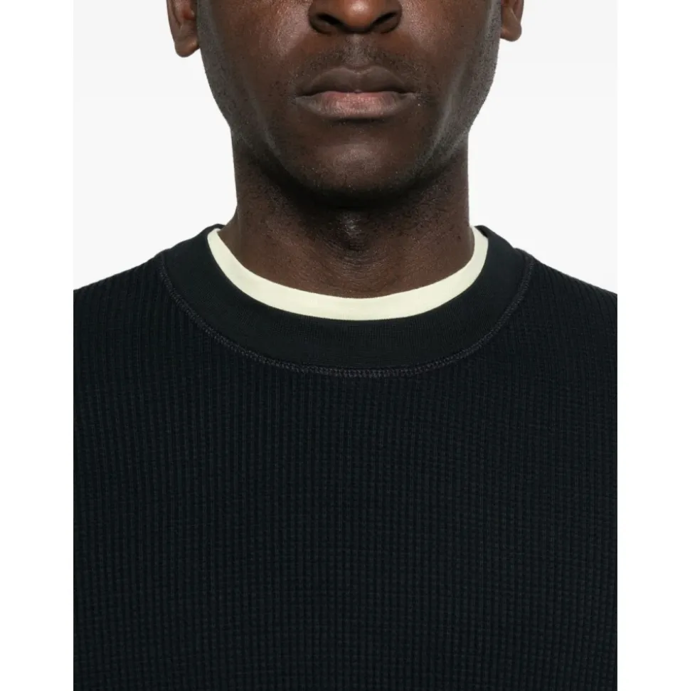 Waffle Knit Sweatshirt