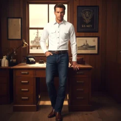 WESTERN OXFORD SHIRT BIANCO