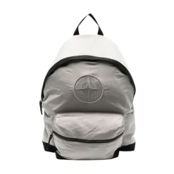 Zaino in nylon con logo ricamato