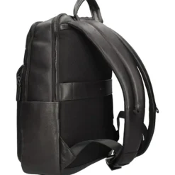 Zaino in pelle con scomparto per laptop