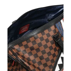 Zaino Marrone con Tasca con Zip in Metallo