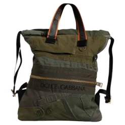 Zaino Rucksack Patchwork Verde Militare