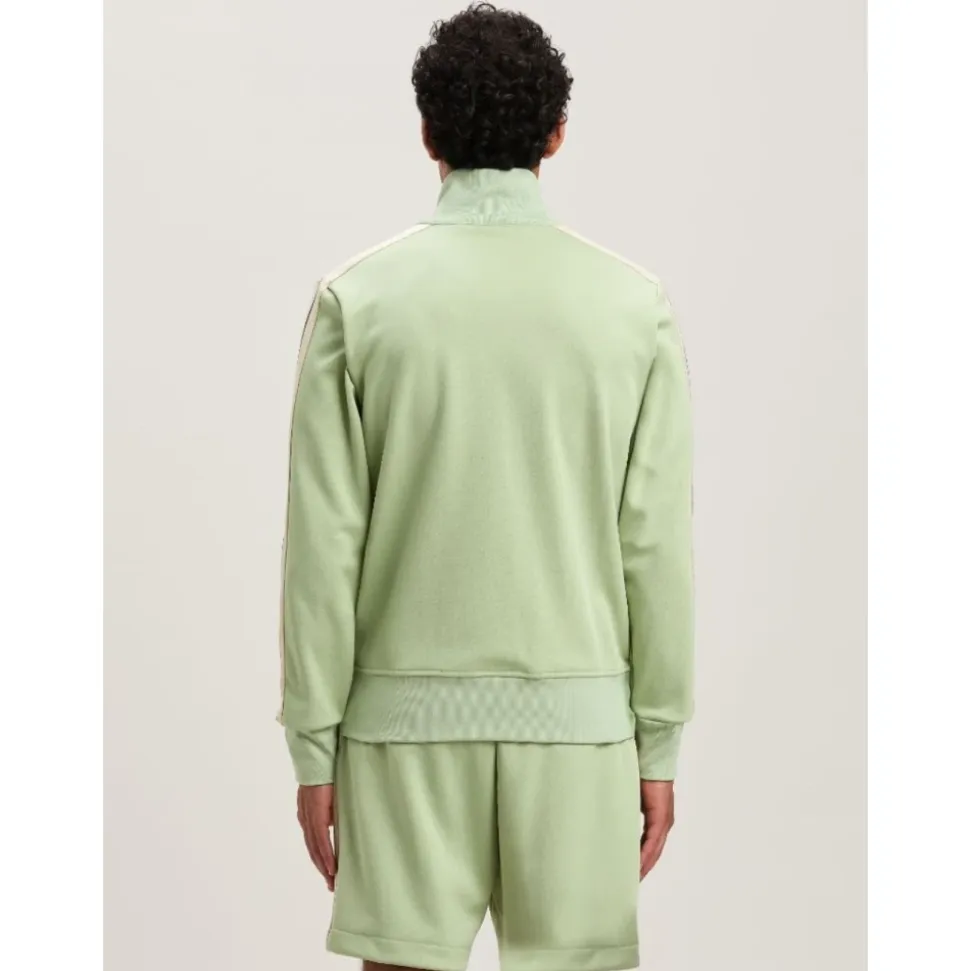 Zipped Track Jacket with Logo Embroidery
