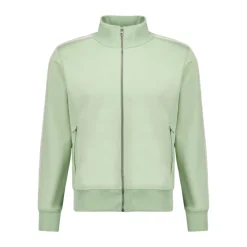 Zipped Track Jacket with Logo Embroidery