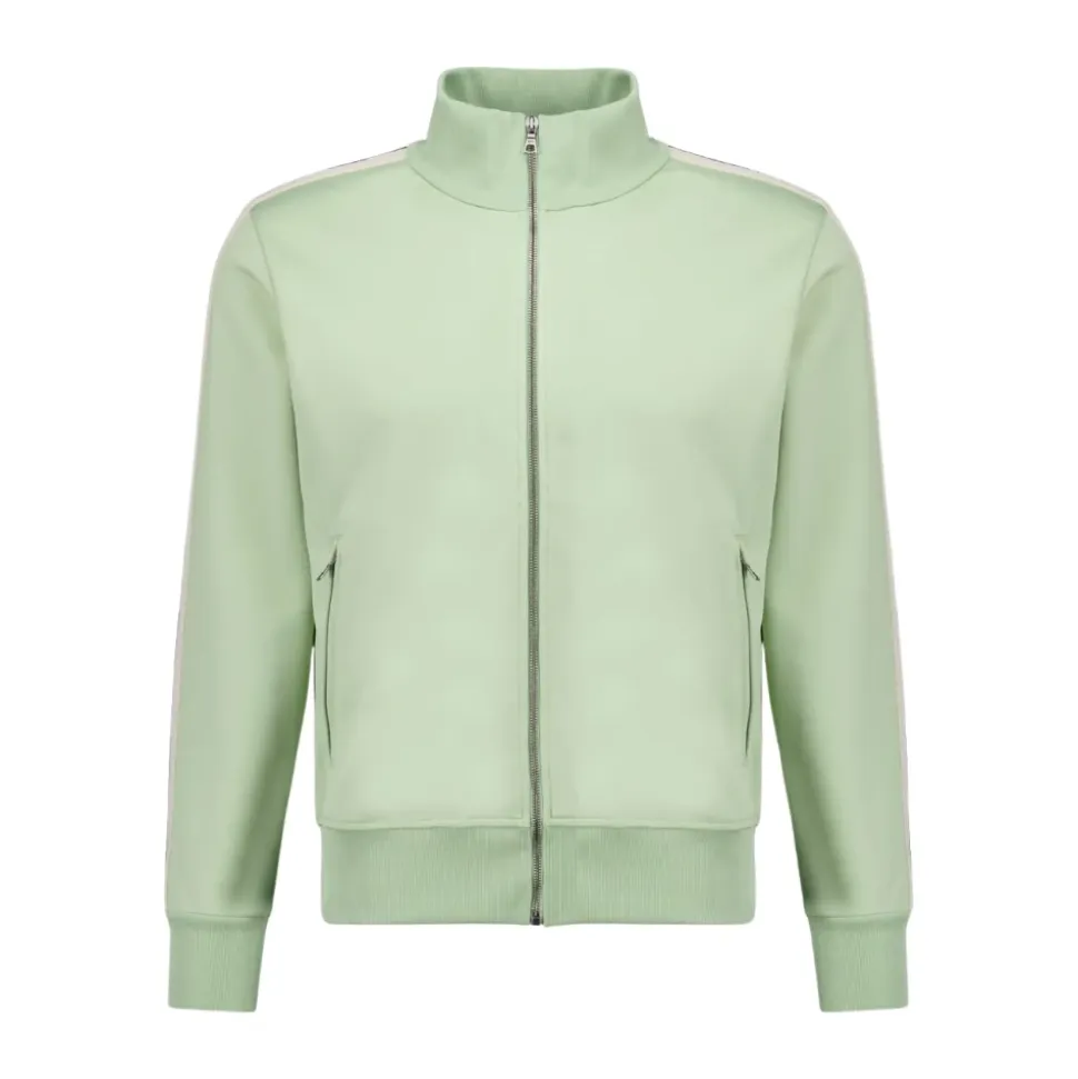 Zipped Track Jacket with Logo Embroidery